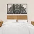 Kit Quadro Decorativo Vazado Mandala  Meditando