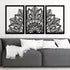 Kit Quadro Decorativo Vazado Mandala  Meditando