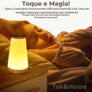 Luminária Touch Led - USB -  Recarregável com Controle Remoto!