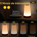 Luminária Touch Led - USB -  Recarregável com Controle Remoto!