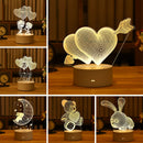 Luminária 3D Acrílico Figuras