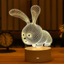 Luminária 3D Acrílico Figuras