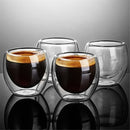 Xícara Corsica de Vidro e Parede Dupla para Café Expresso - Kits